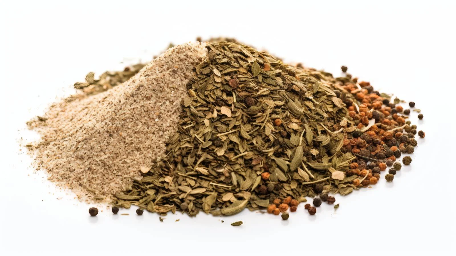 Assorted Zaatar Spices on White Background — free download from Dotvec