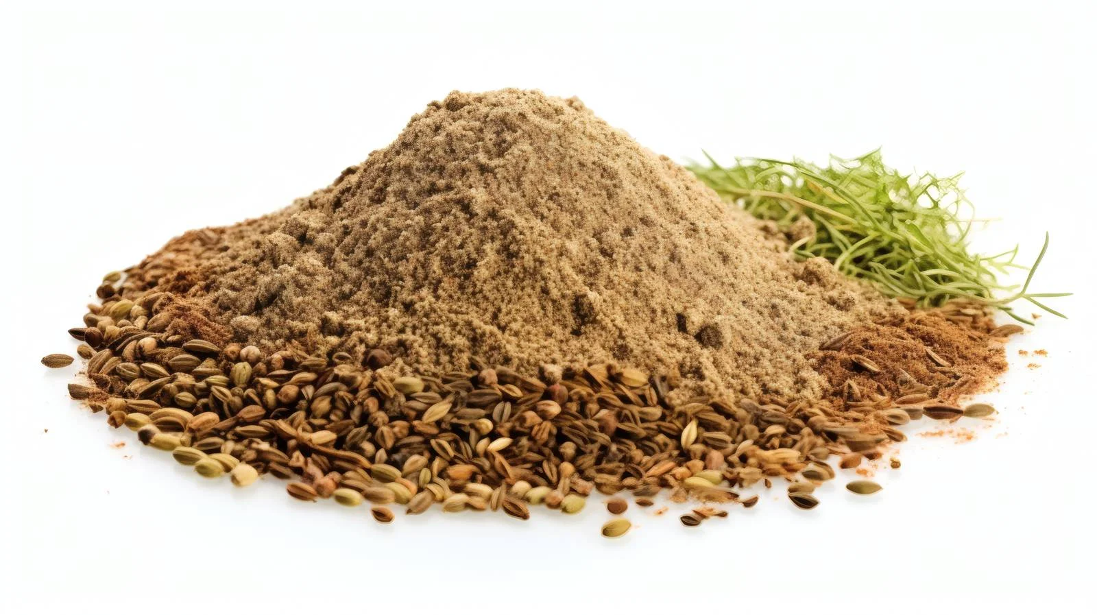 Assorted Zaatar Spices on White Background — free download from Dotvec