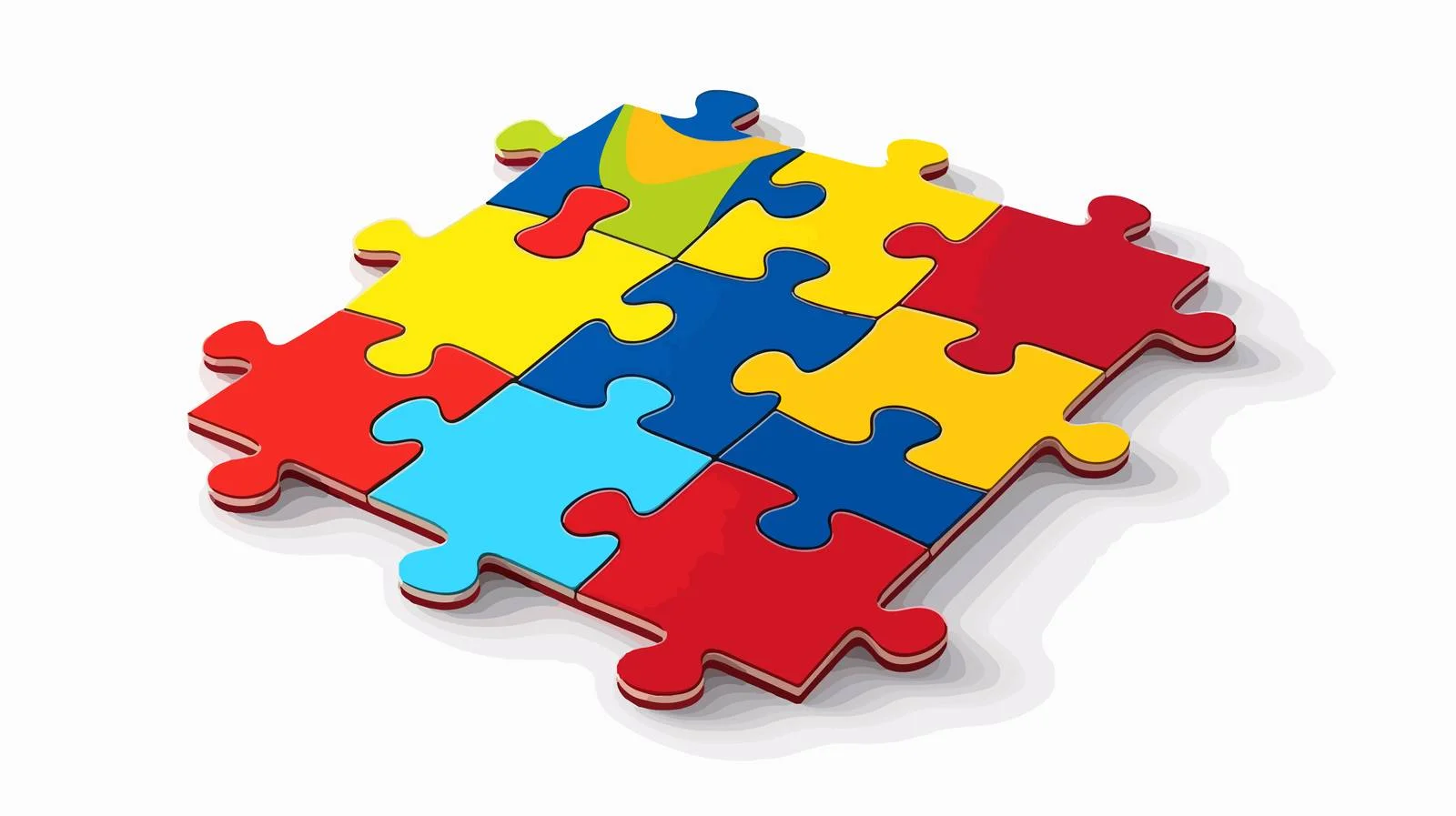 Overlap 13x13 Jigsaw Puzzle Mockup — free download from Dotvec