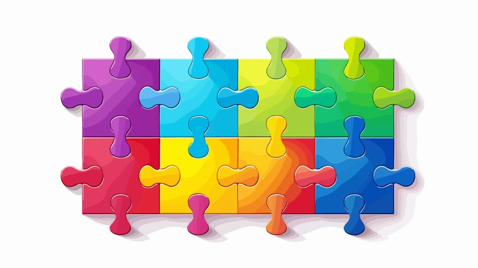 Jigsaw Puzzle Layout Mockup — free download from Dotvec