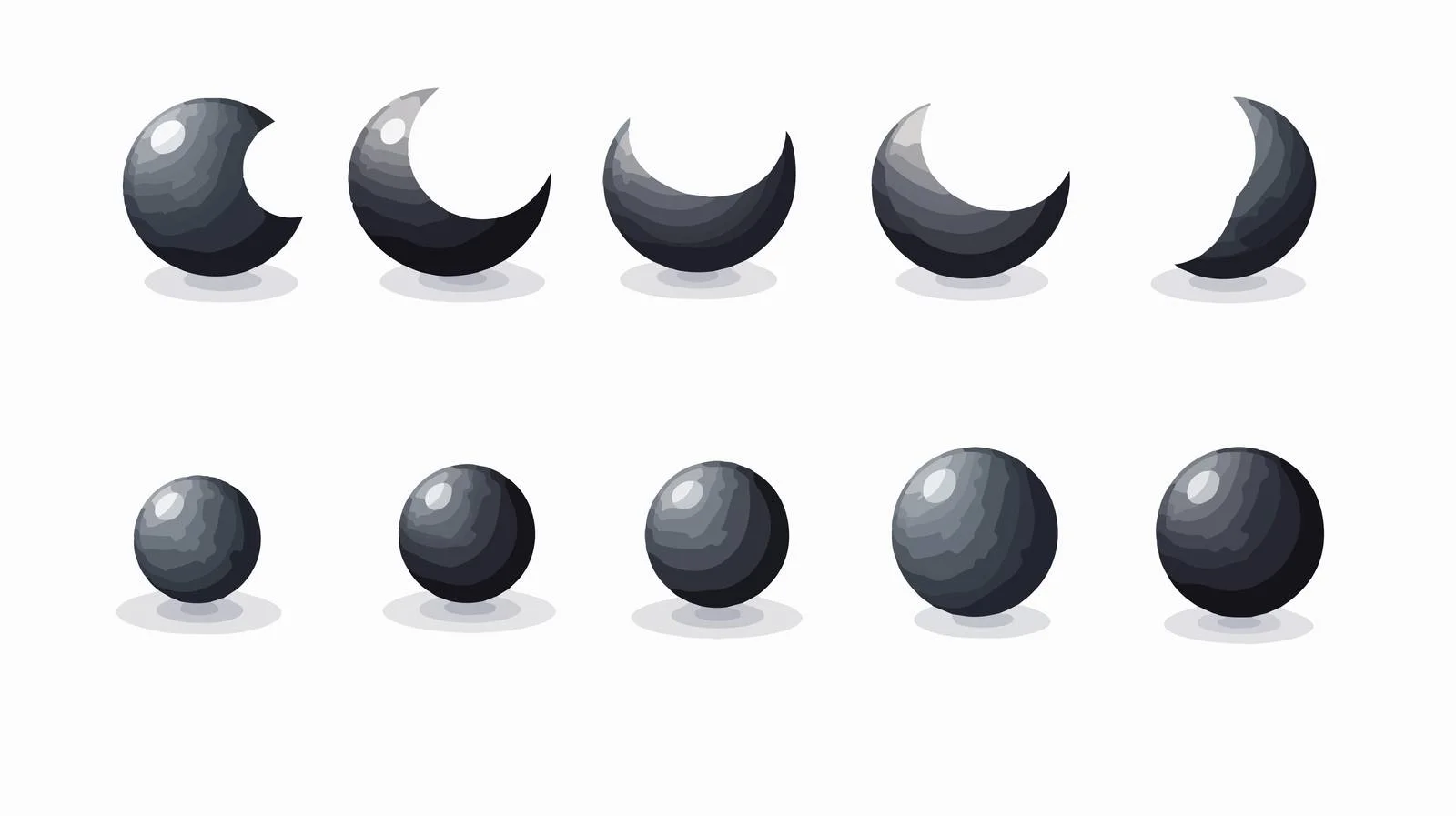 Lunar Eclipse Phases Vector Image — free download from Dotvec