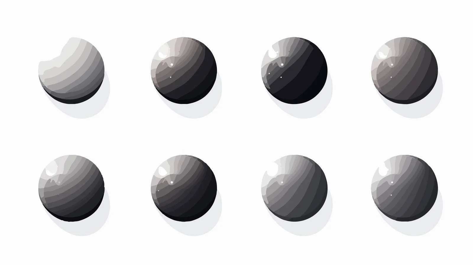 Lunar Eclipse Phases Vector Illustration — free download from Dotvec