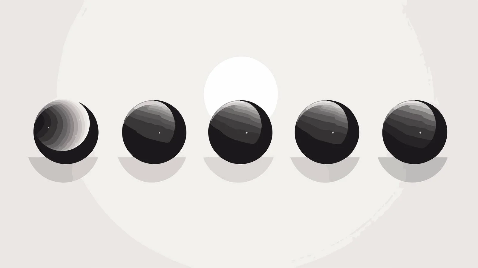 Lunar Eclipse Phases Icon Vector Illustration — free download from Dotvec