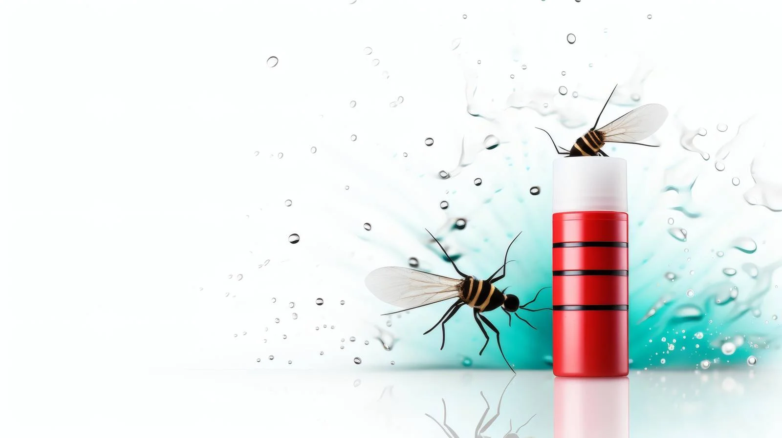 Effective Mosquito Repellents on White Background — free download from Dotvec