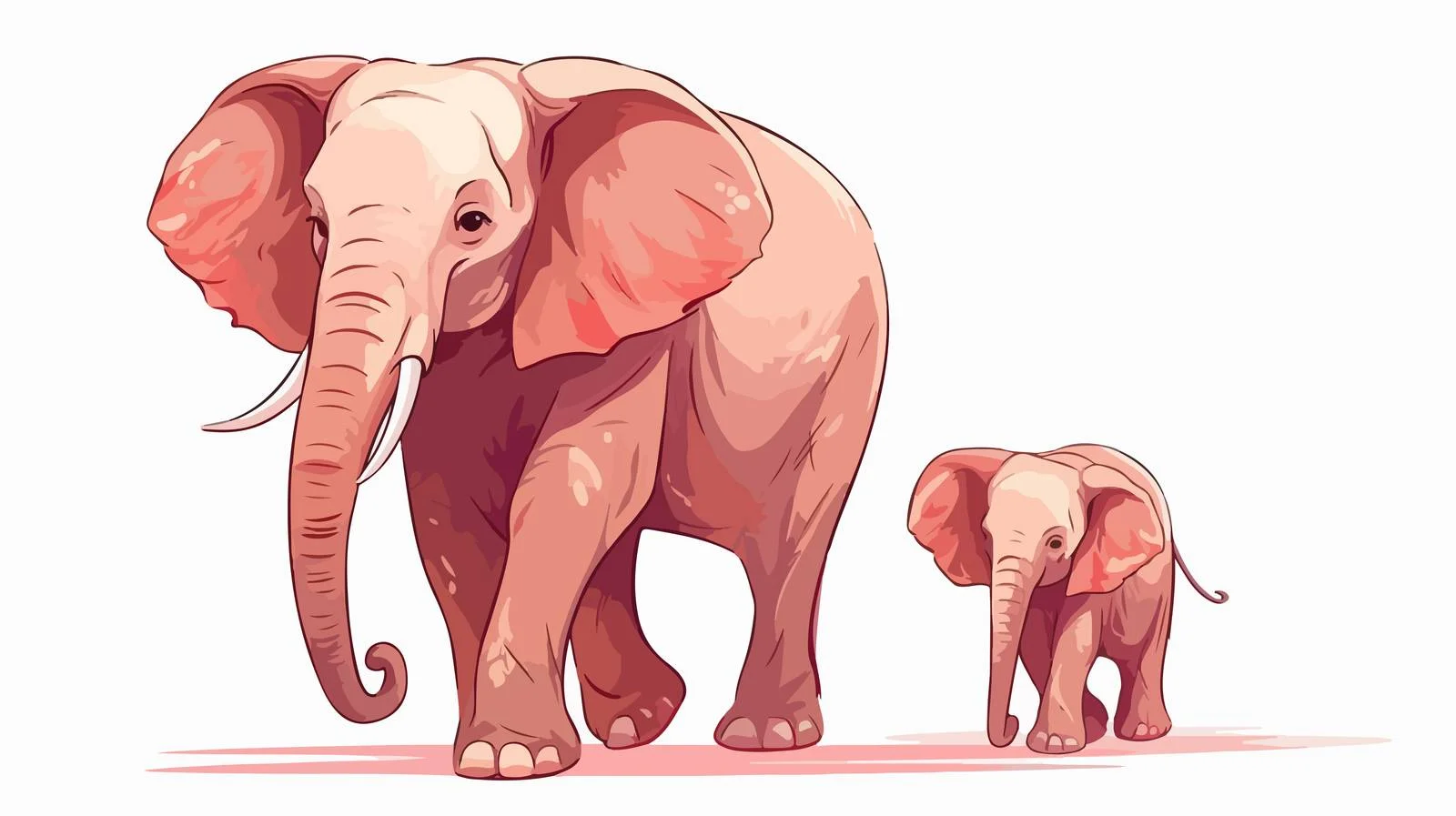 Elephant Family Stroll — free download from Dotvec