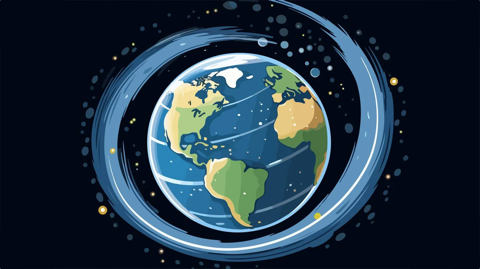 Lunar Orbit Animation — free download from Dotvec