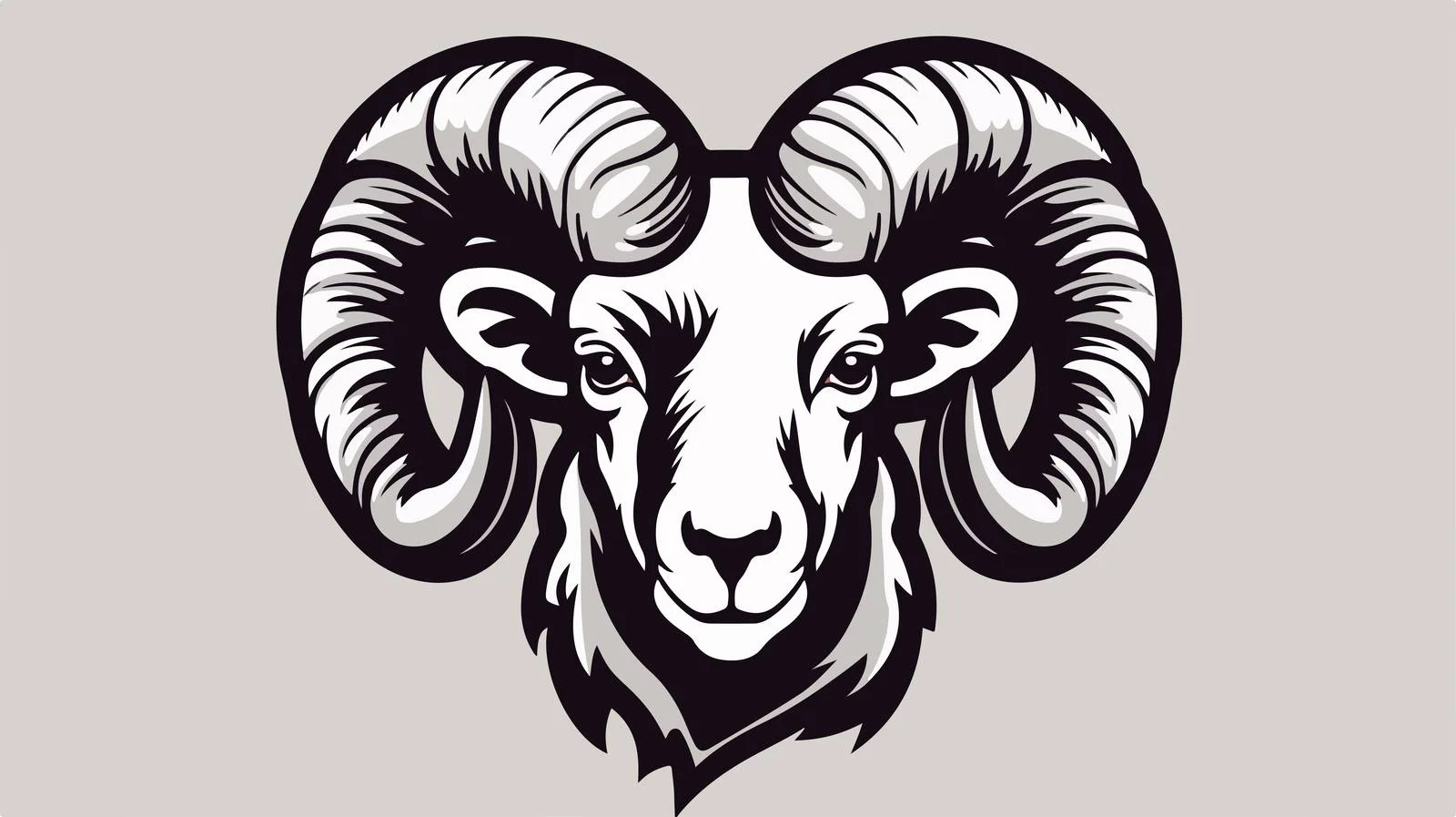 Hand-Drawn Mountain Ram Logo Sketch — free download from Dotvec