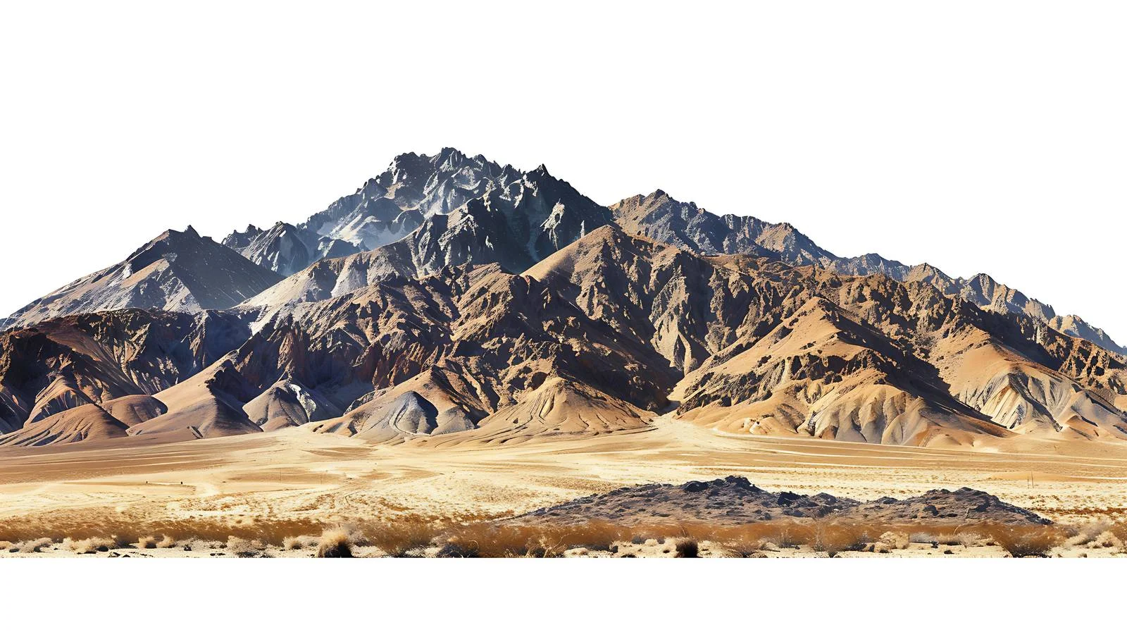 Desert Mountain Range in California Solitude — free download from Dotvec