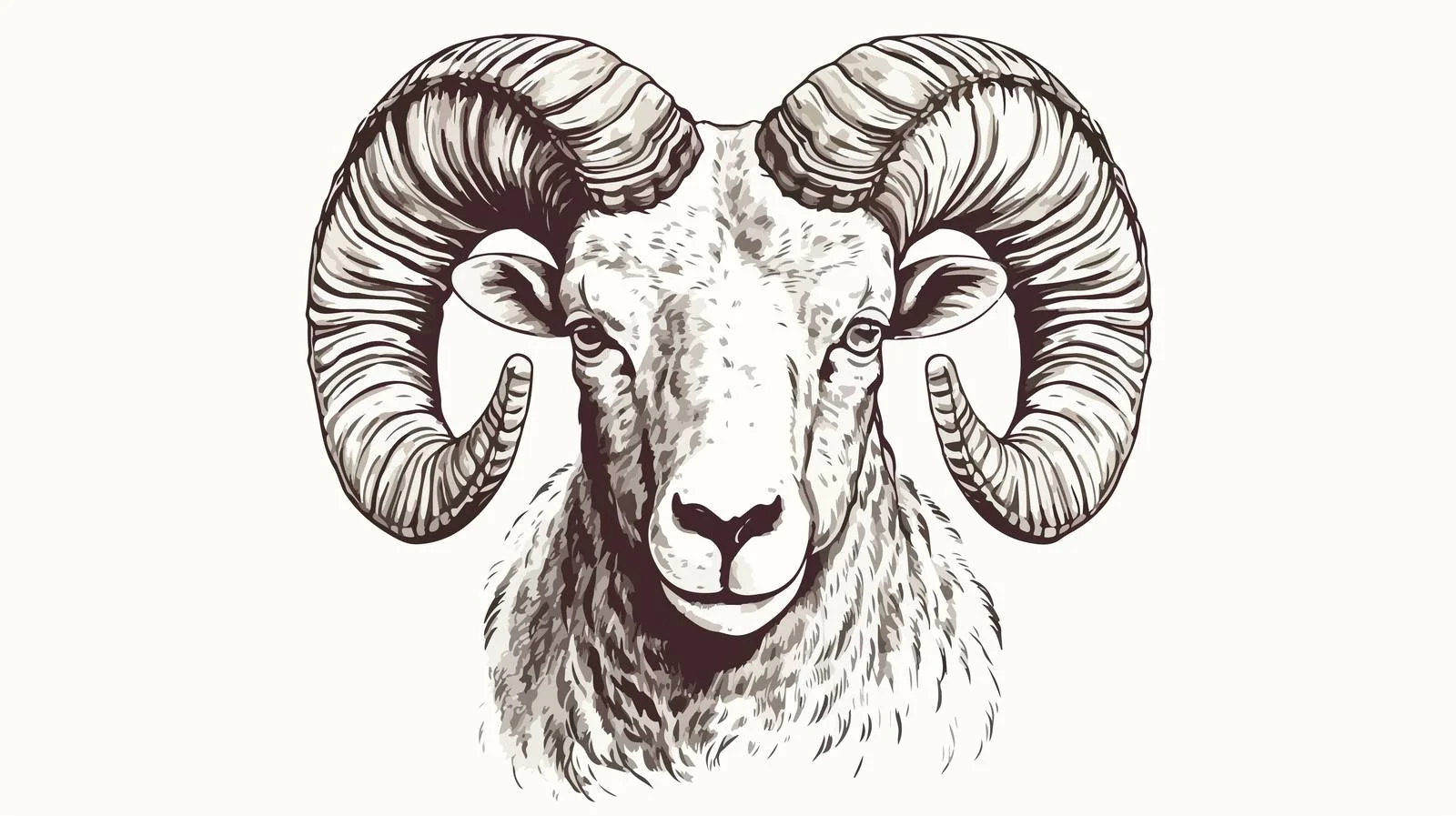 Hand-Drawn Mountain Sheep Sketch Vector Illustration — free download from Dotvec