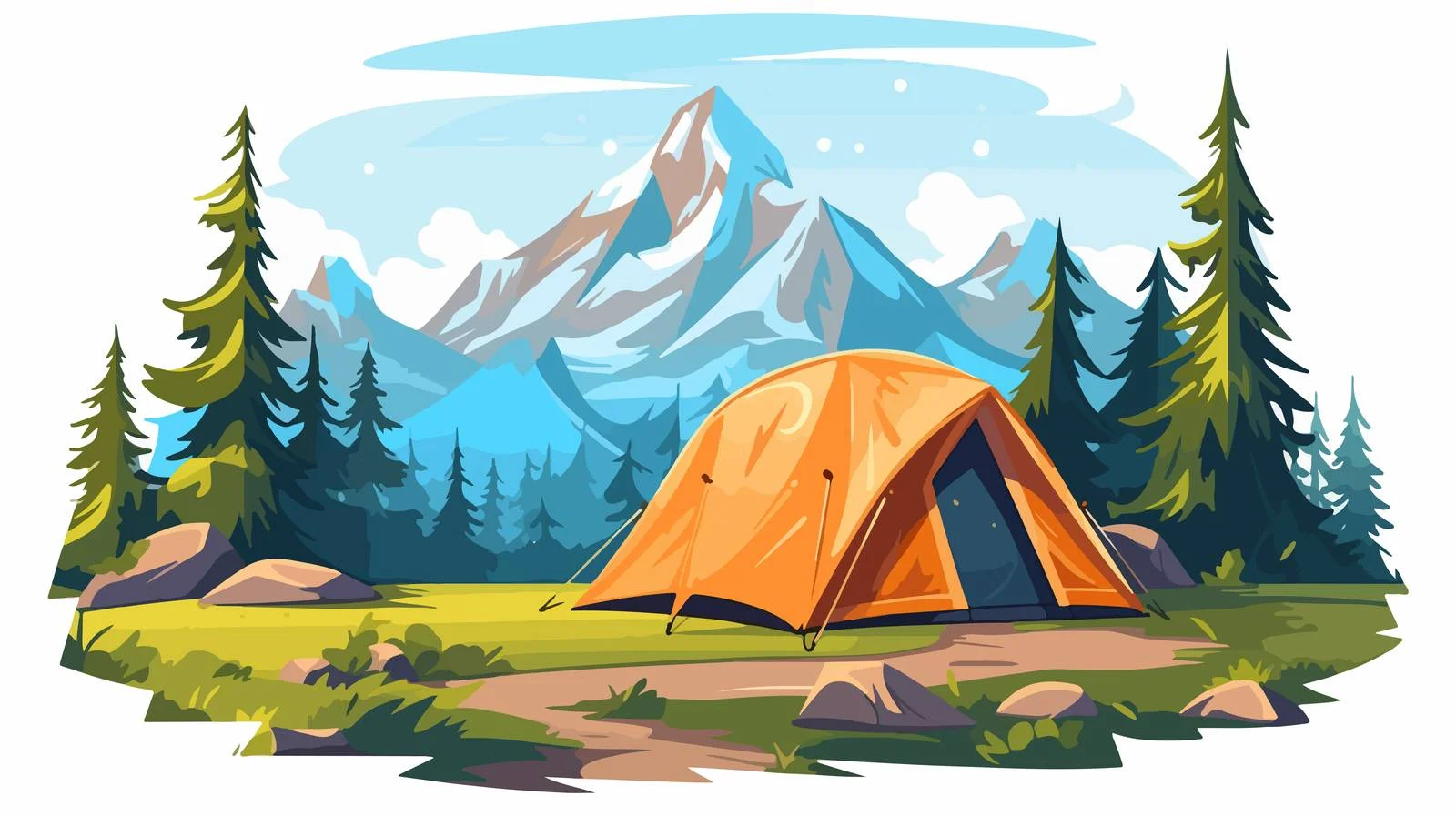 Mountain Hiking Camping Activity Ideas — free download from Dotvec