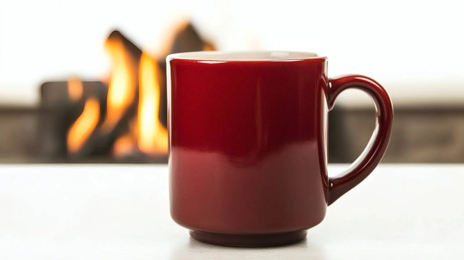 Cozy Hot Beverage by Fireplace — free download from Dotvec