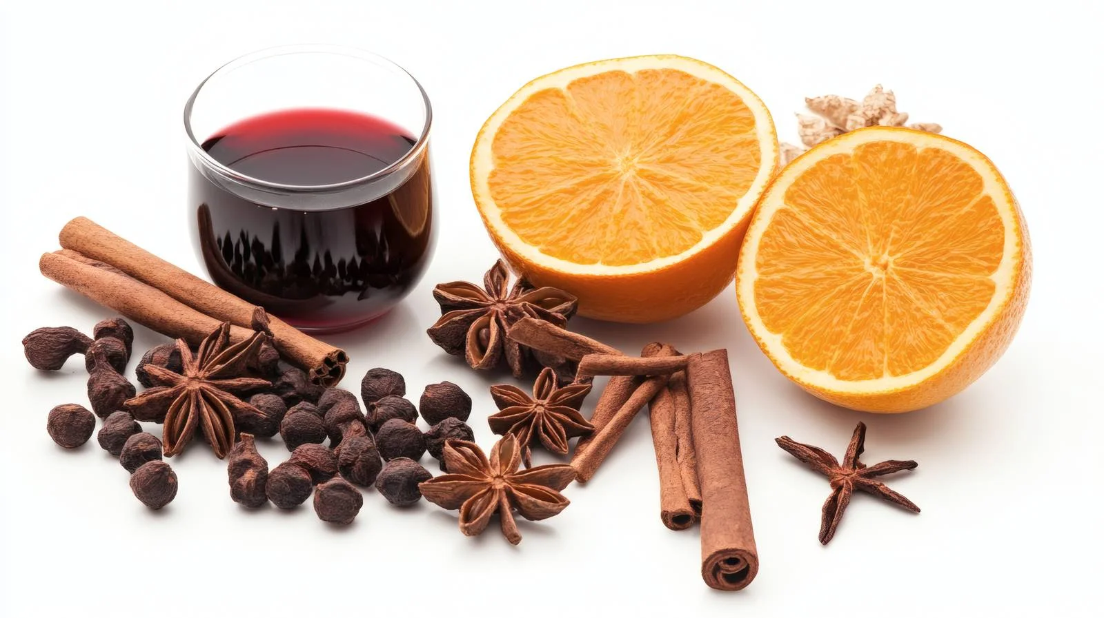 Mulled Wine Spice Ingredients White Background — free download from Dotvec