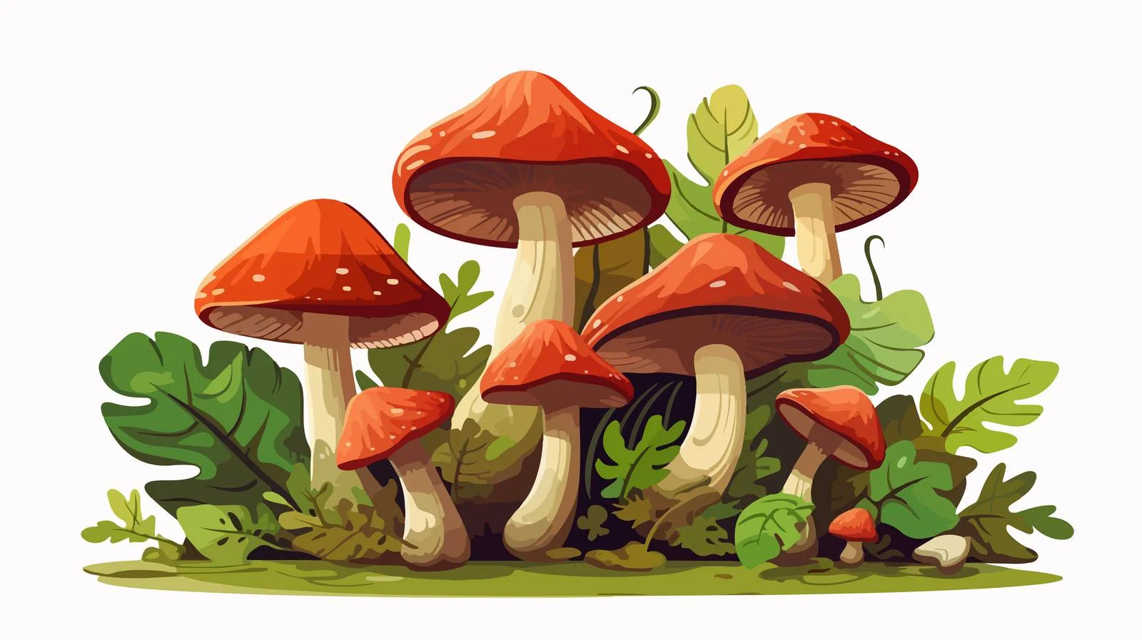 Mushroom Cooking Ingredients Vector — free download from Dotvec