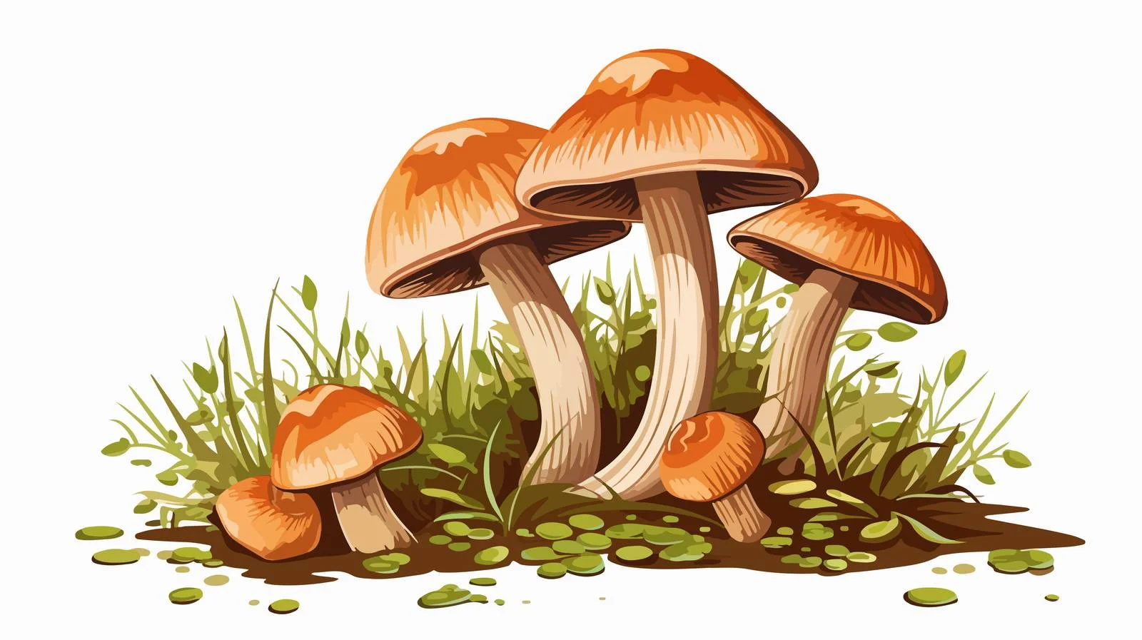Mushroom Cooking Ingredients Vector Illustration — free download from Dotvec