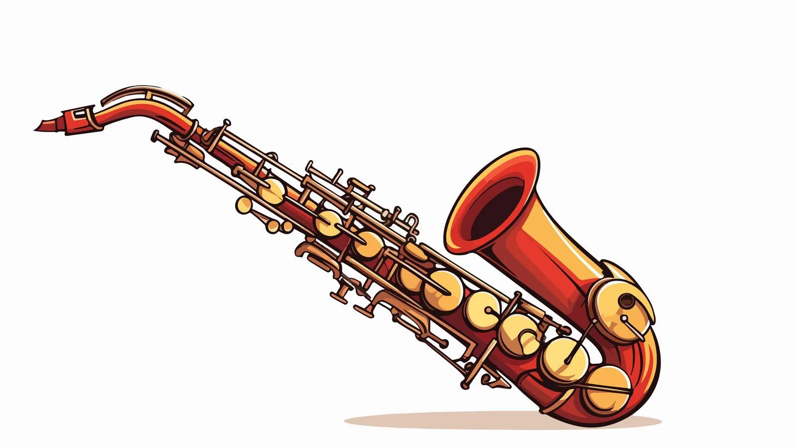 Vintage Saxophone Sketch — free download from Dotvec