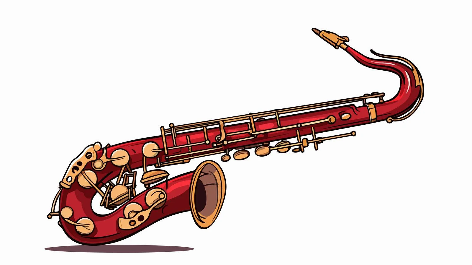 Saxophone Retro Sketch Comic Style — free download from Dotvec