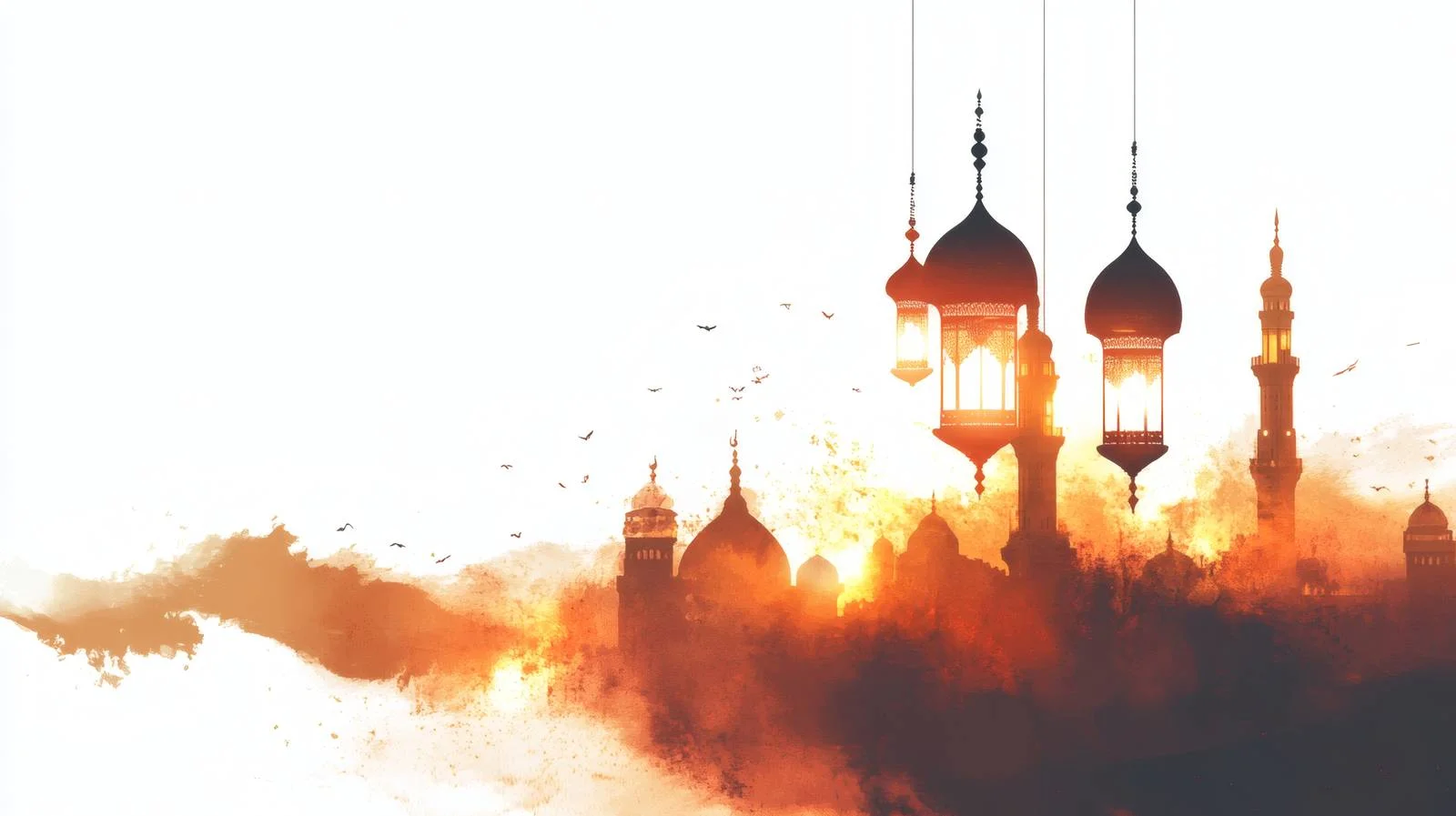 Elegant Muslim Ramadan Kareem on White — free download from Dotvec