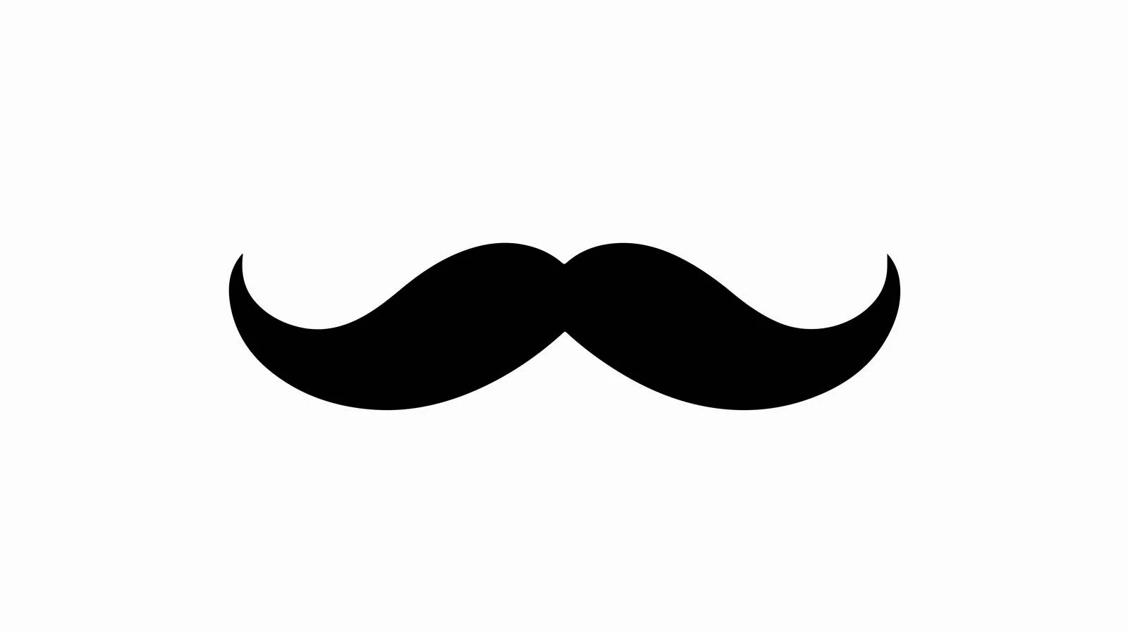 Simple Men's Mustache Icon — free download from Dotvec