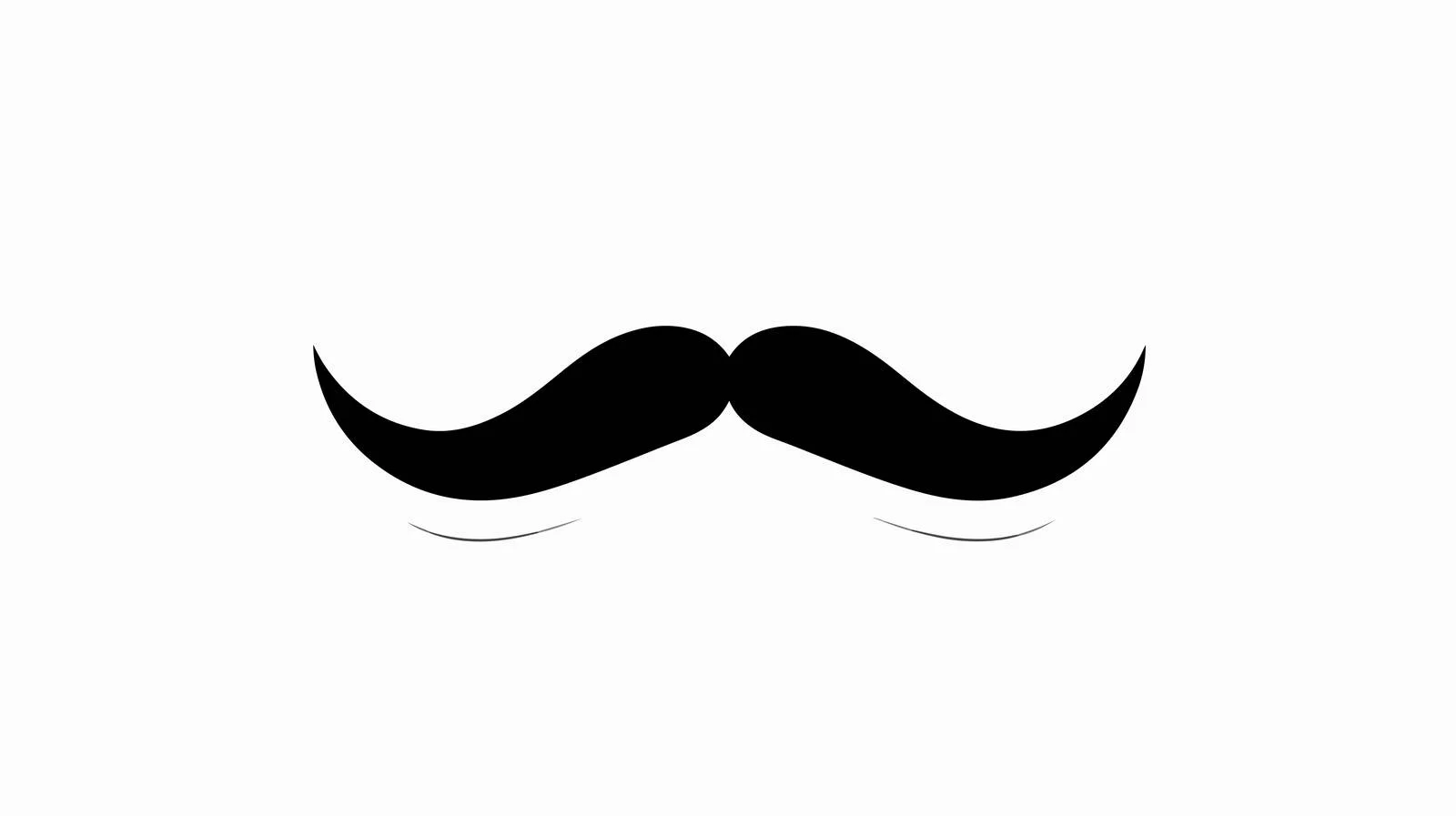 Simple Men's Mustache Icon — free download from Dotvec