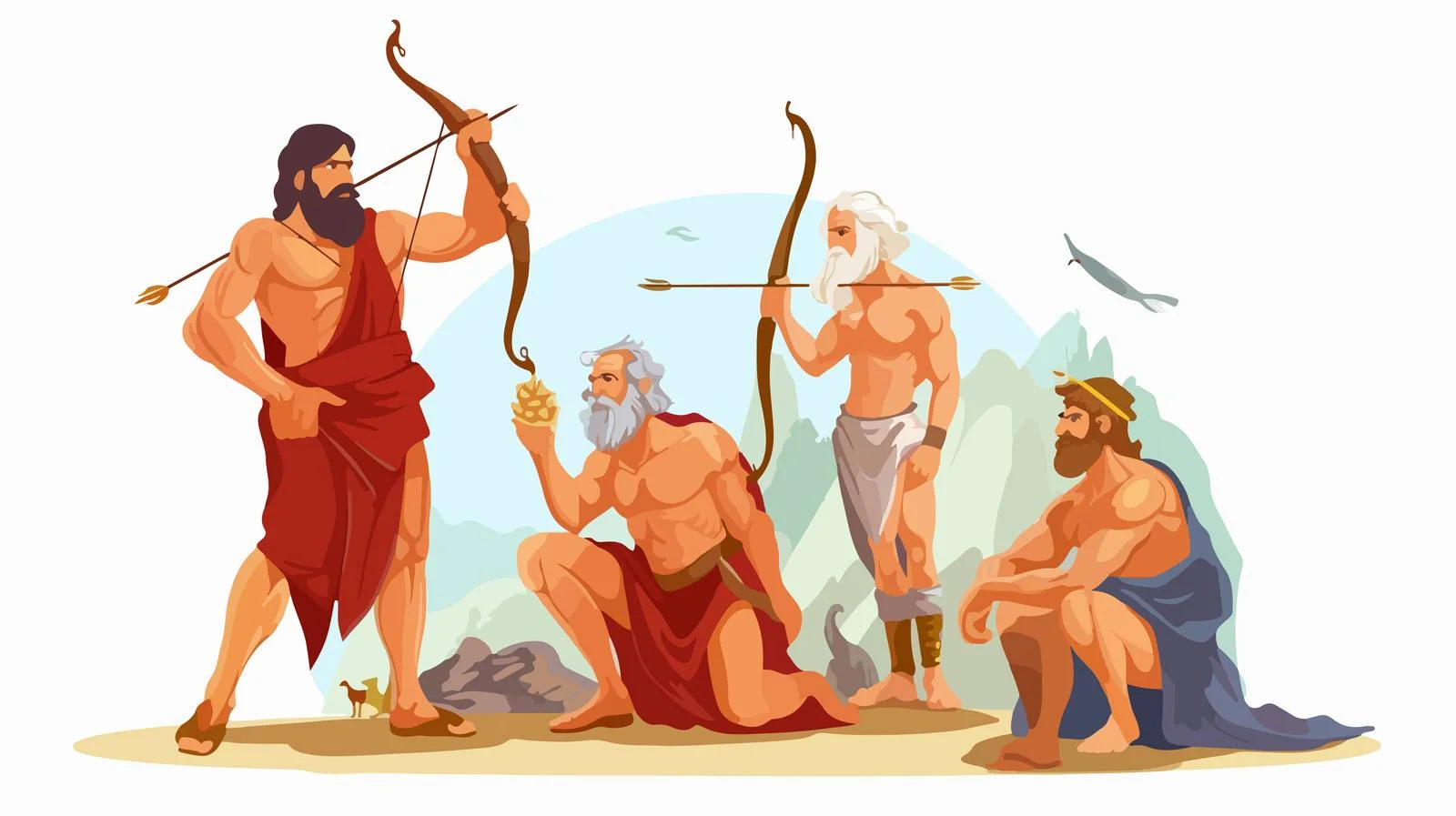 Odyssey Slaying Suito Mythological Scene — free download from Dotvec