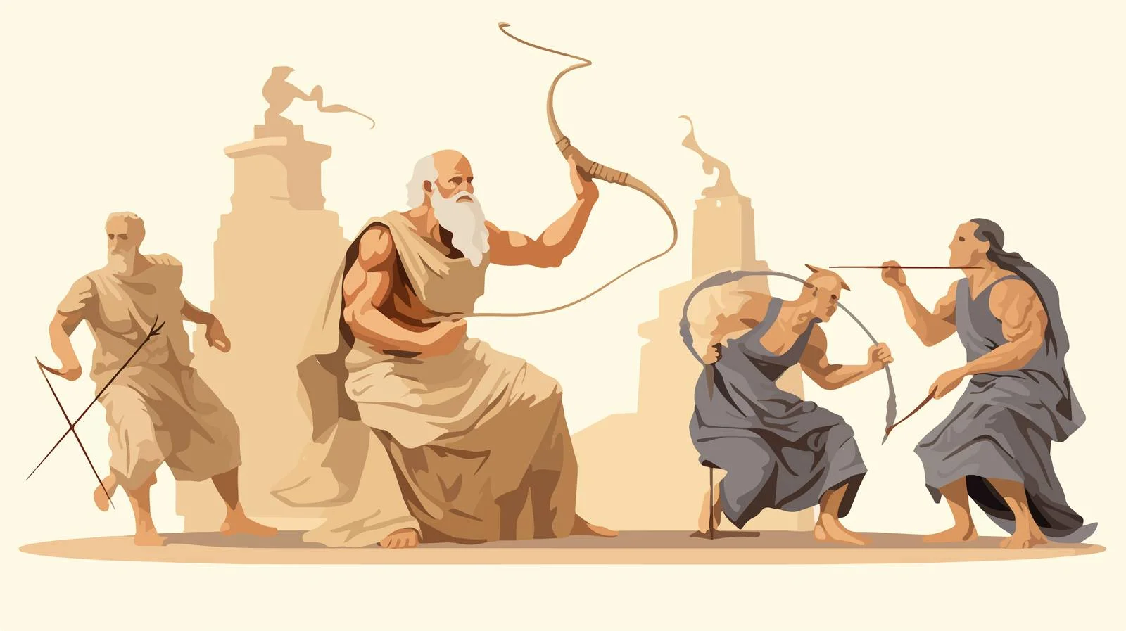 Homer's Odyssey Suito Slaying Scene — free download from Dotvec