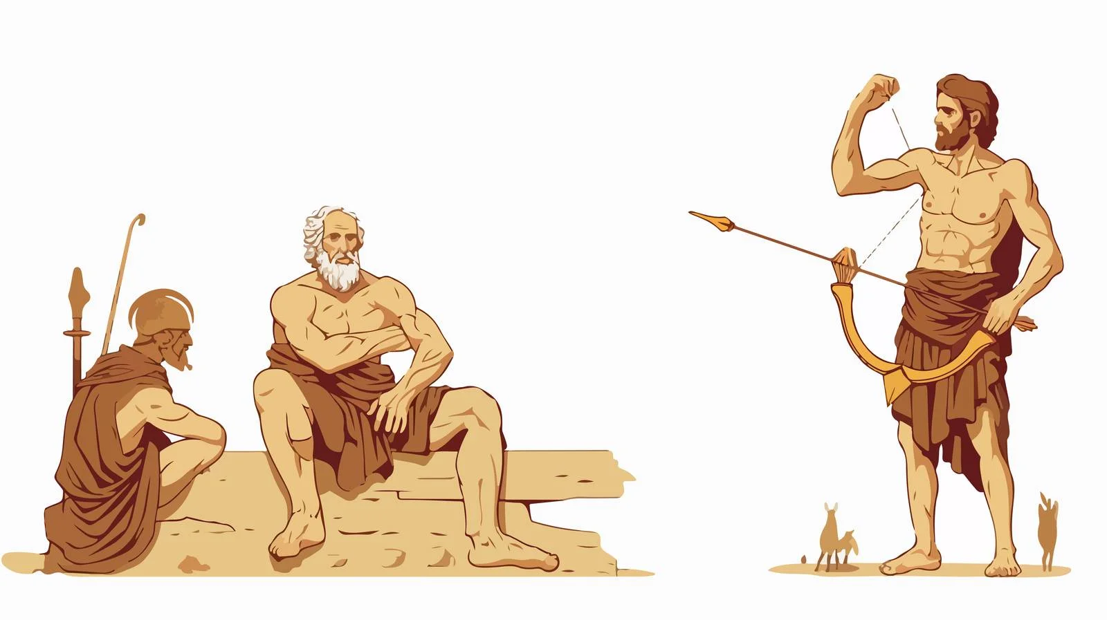 Epic Battle: Odyssey vs. Suitors — free download from Dotvec