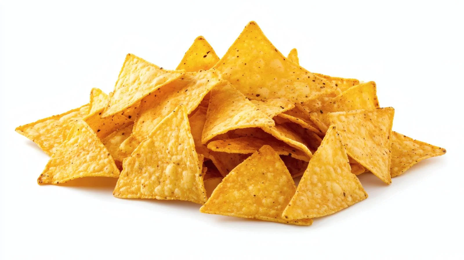 Crunchy Nachos Corn Chips on White — free download from Dotvec