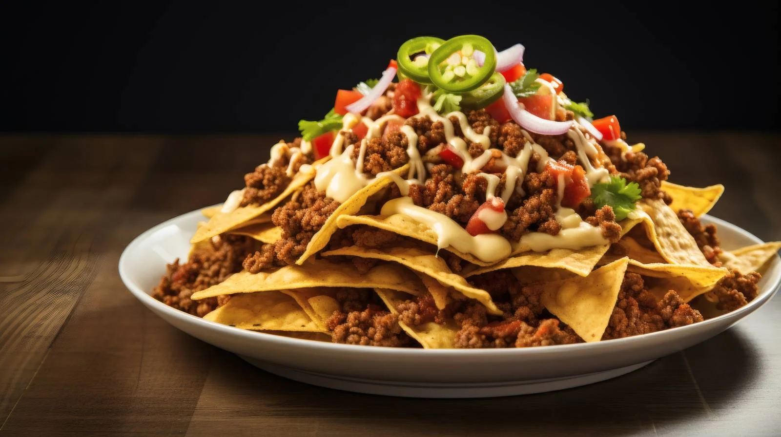 Succulent Nachos Beef on White Background — free download from Dotvec
