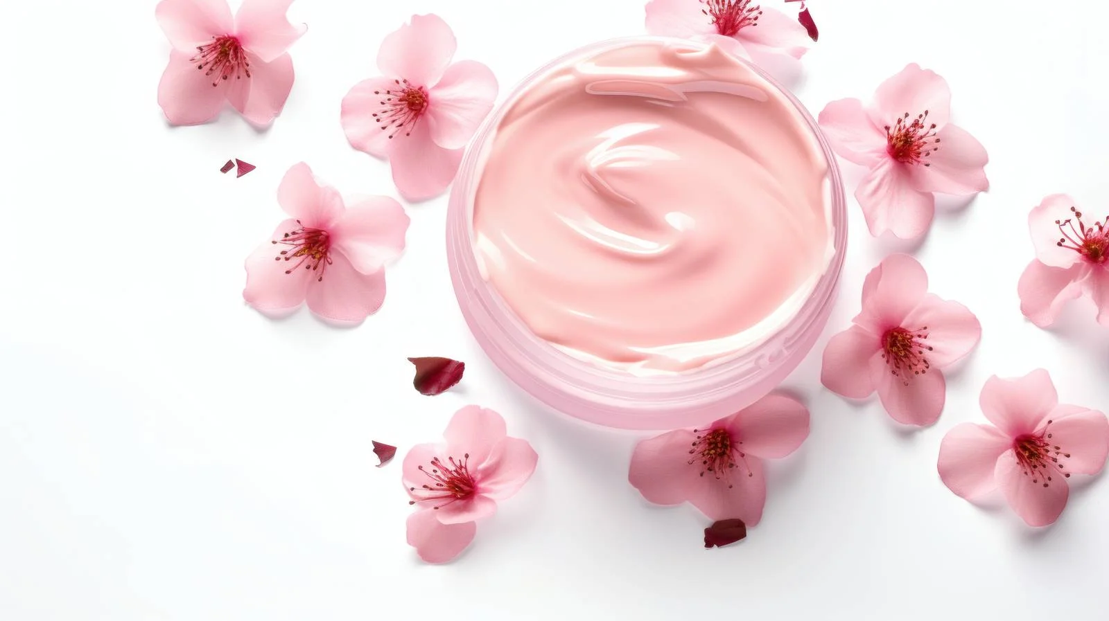 Natural Gel Swathes with Isolated Flowers — free download from Dotvec