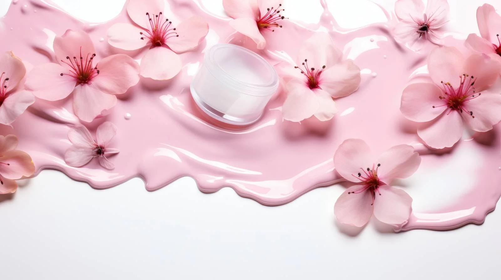 Natural Gel Swathes with Vibrant Flowers — free download from Dotvec