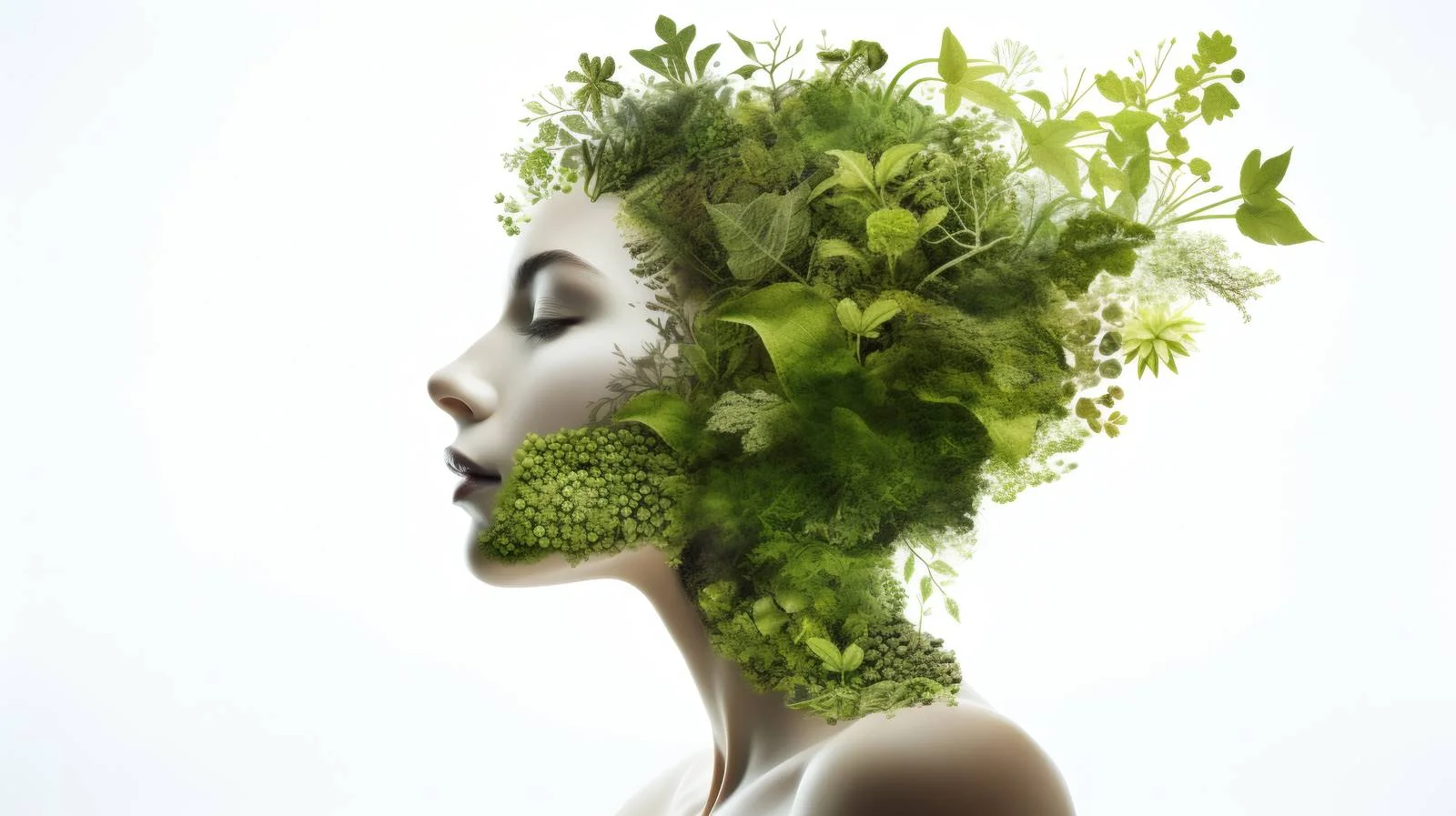 Eco-friendly Natural Beauty Study on White Background — free download from Dotvec