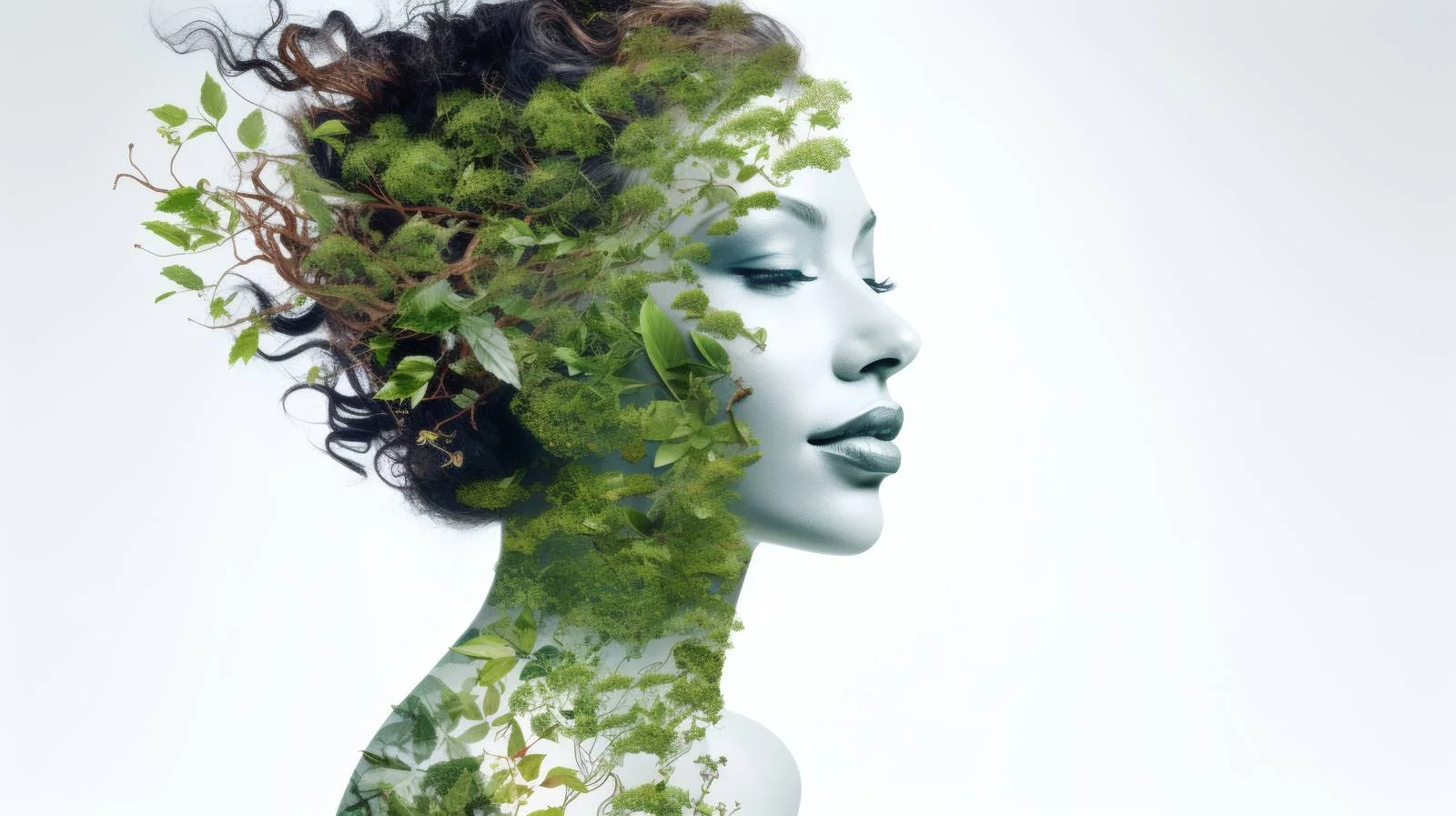 Natural Eco-Beauty Study on White Background — free download from Dotvec