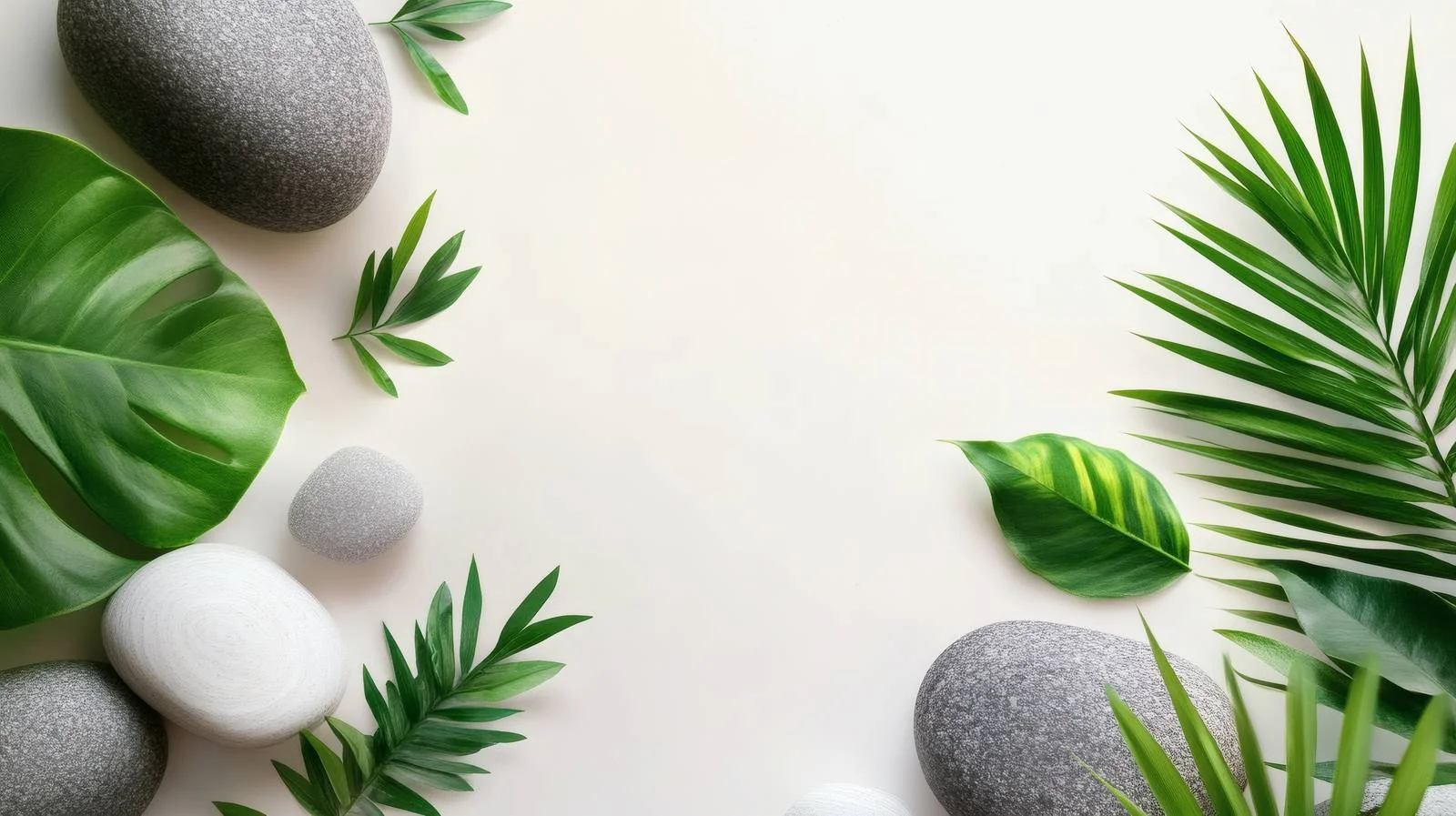 Tranquil Spa Setting on White Background — free download from Dotvec