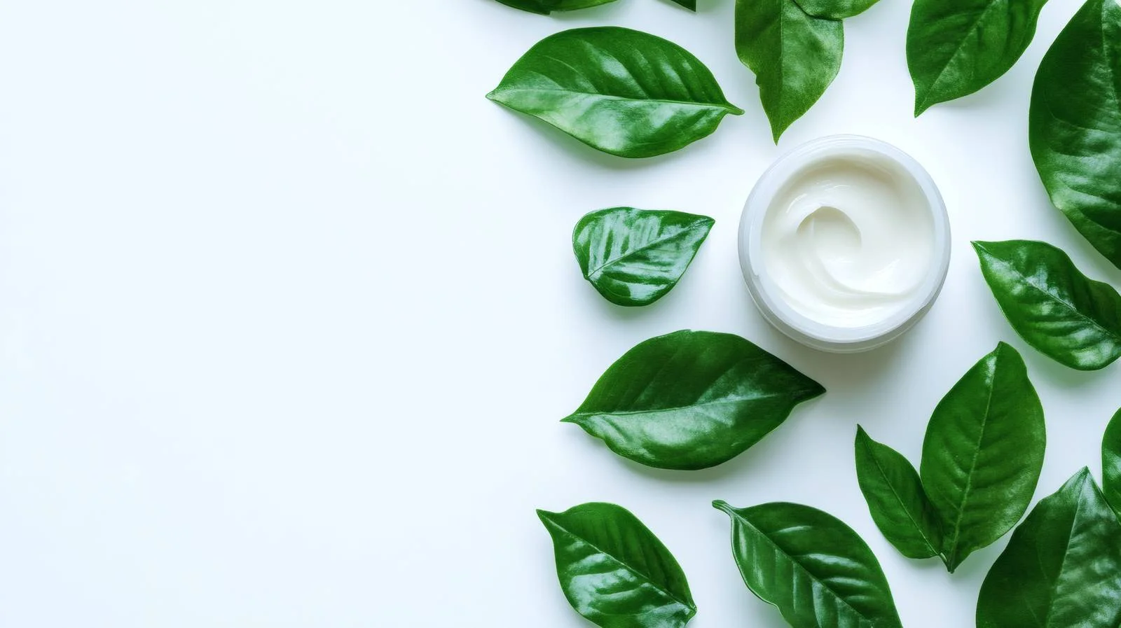 Organic Cosmetic Cream on Fresh Foliage — free download from Dotvec