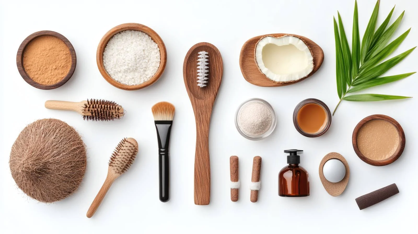 Organic Beauty Products on White Background — free download from Dotvec