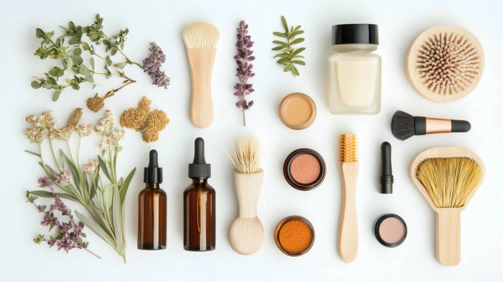 Organic Beauty Products on White Background — free download from Dotvec