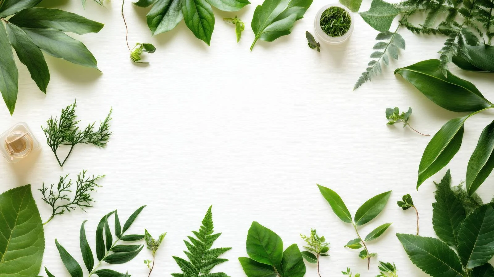 Eco-Friendly Natural Beauty on White Background — free download from Dotvec
