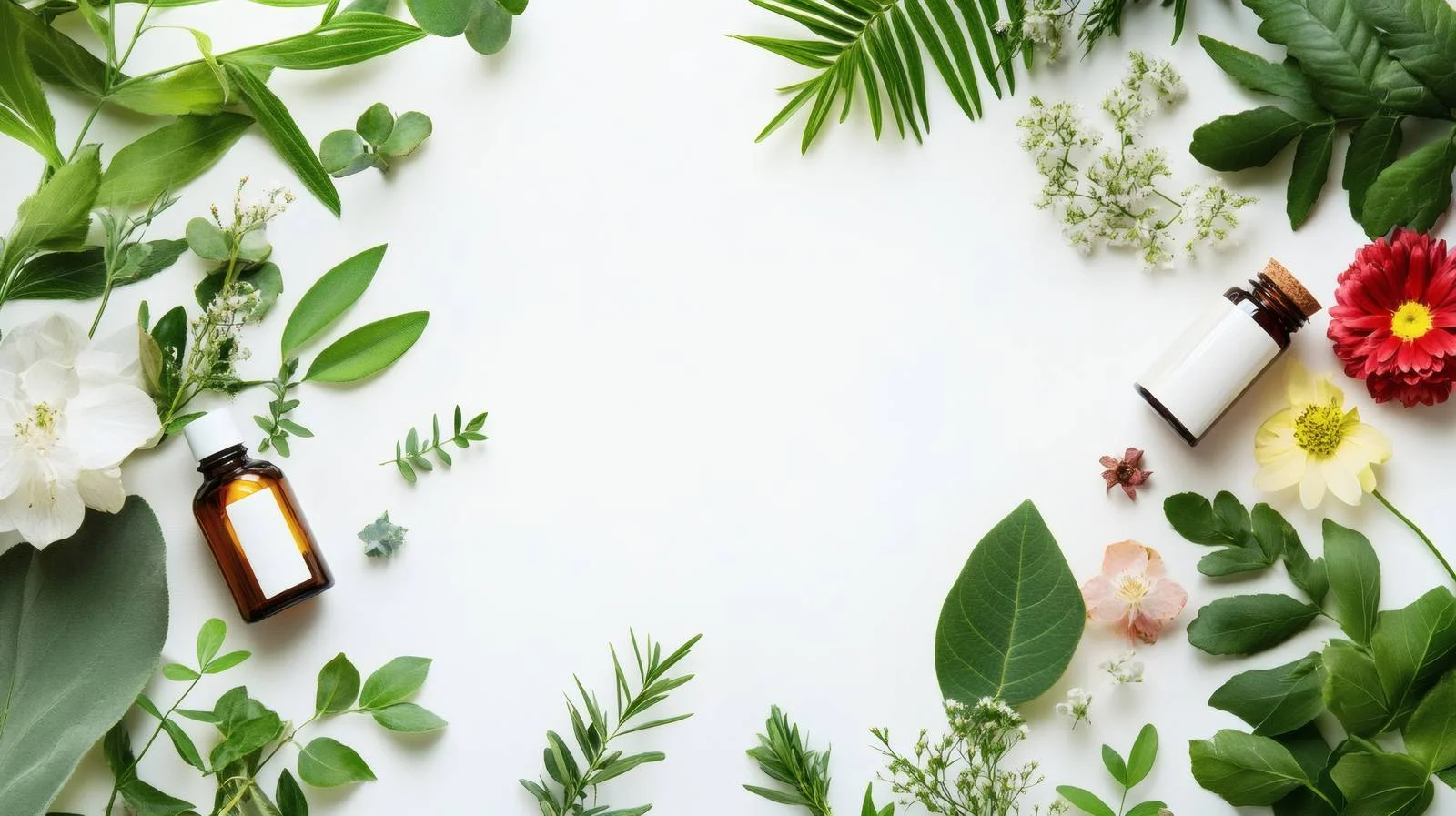 Eco-Friendly Natural Beauty on White Background — free download from Dotvec