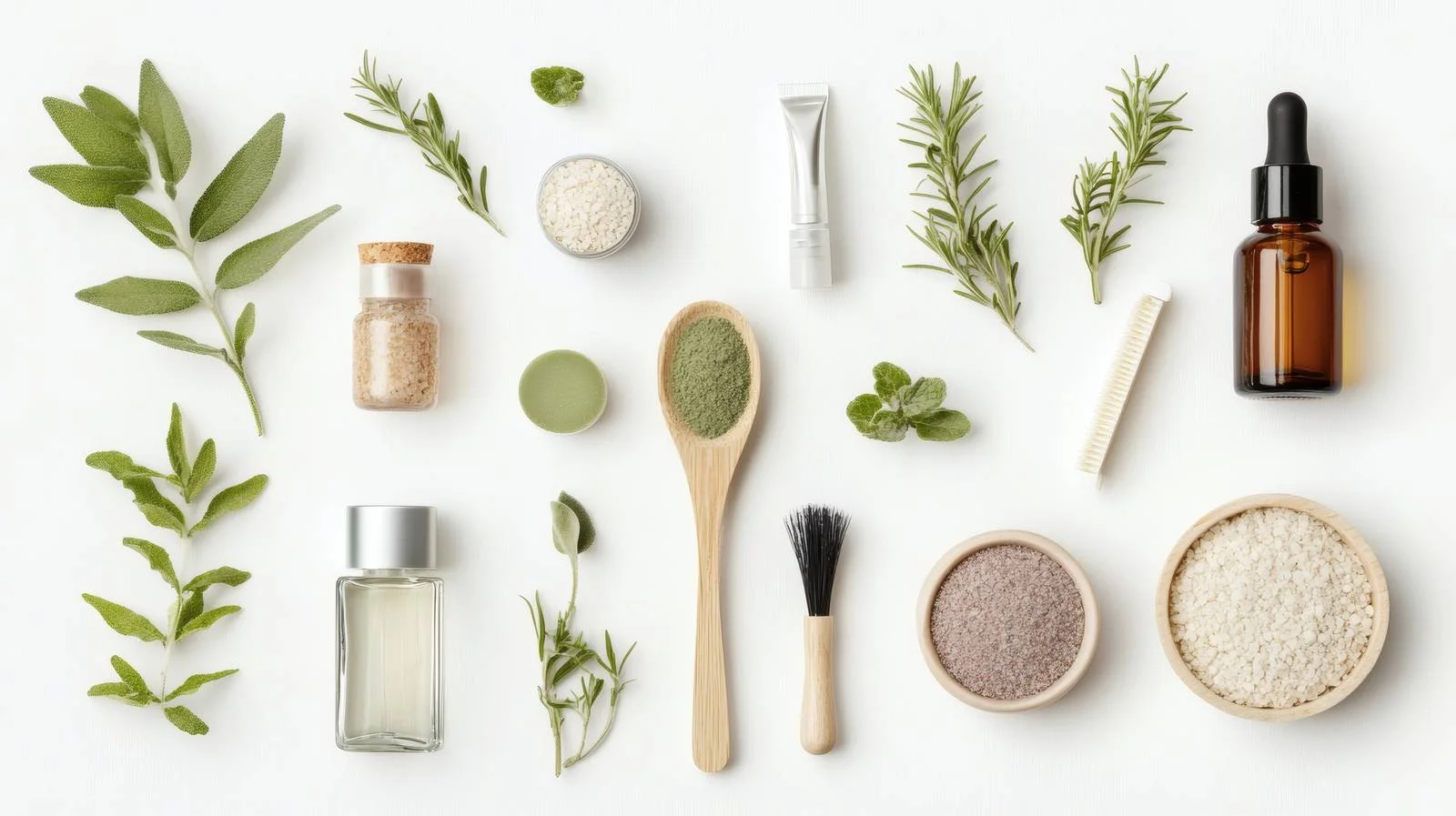 Pure Organic Cosmetics on White Background — free download from Dotvec