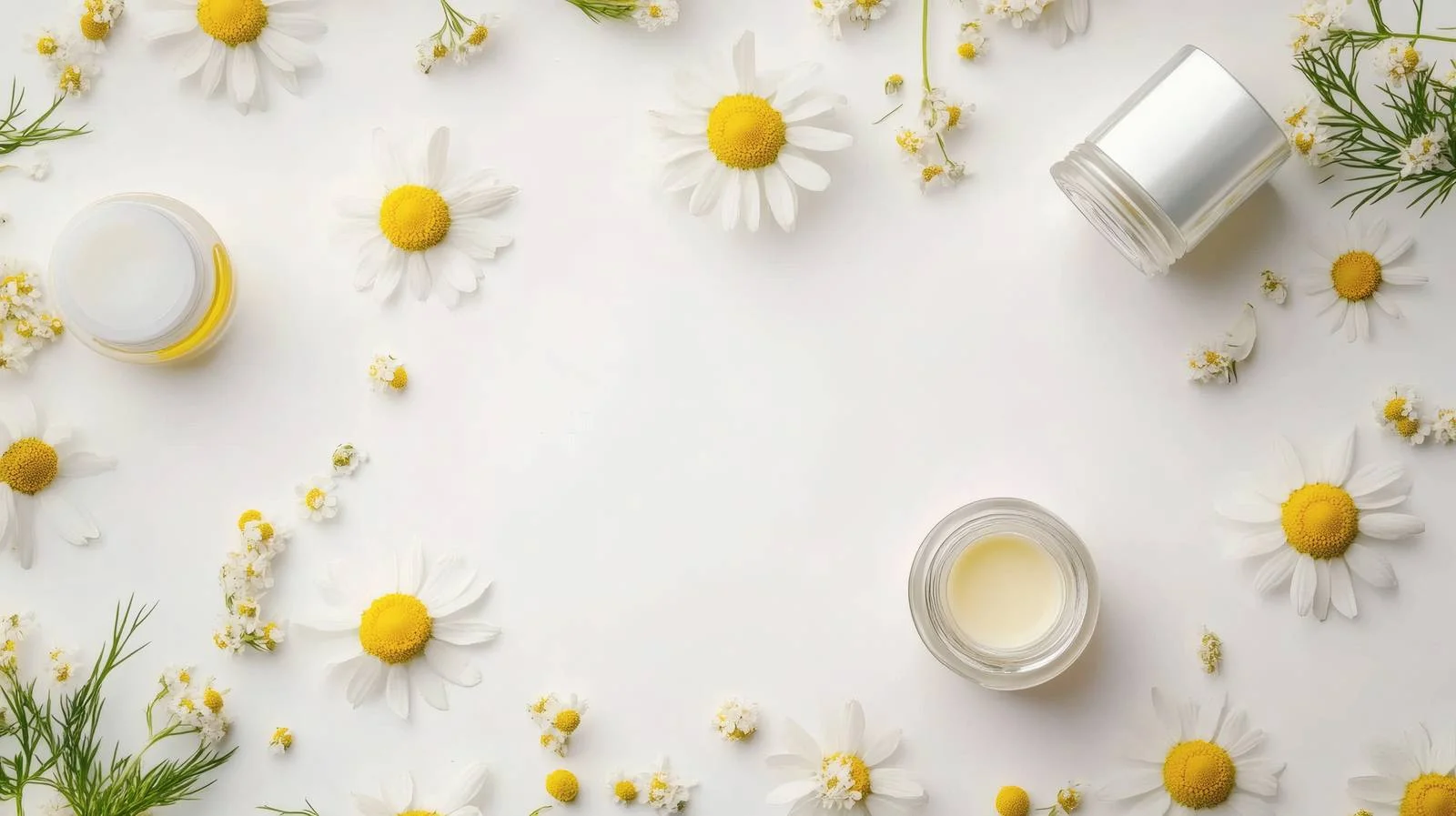 Chamomile Infused Natural Organic Cosmetics Composition — free download from Dotvec