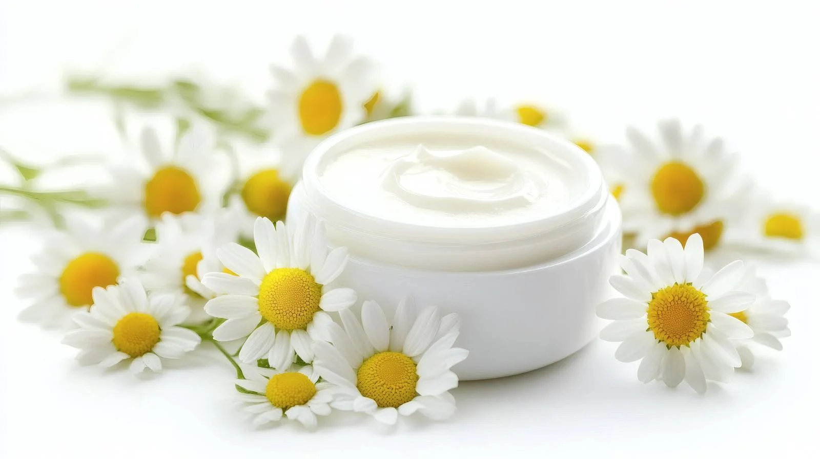 Chamomile-infused Natural Face Cream Elegance — free download from Dotvec