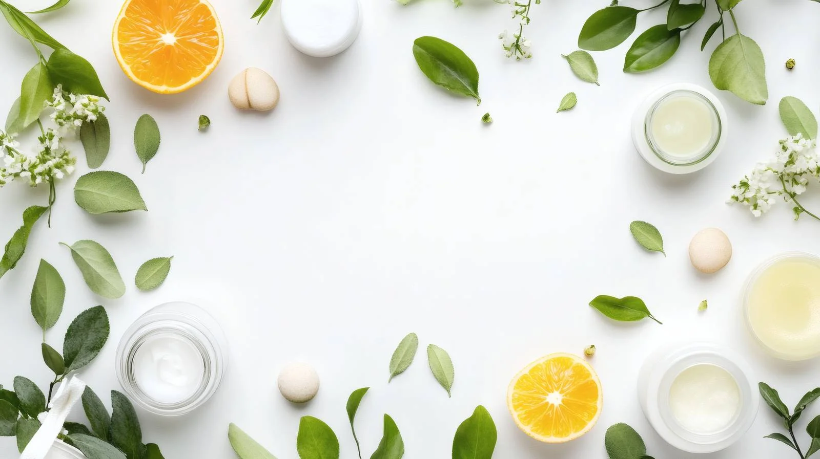 Premium Organic Skincare Products on White Background — free download from Dotvec