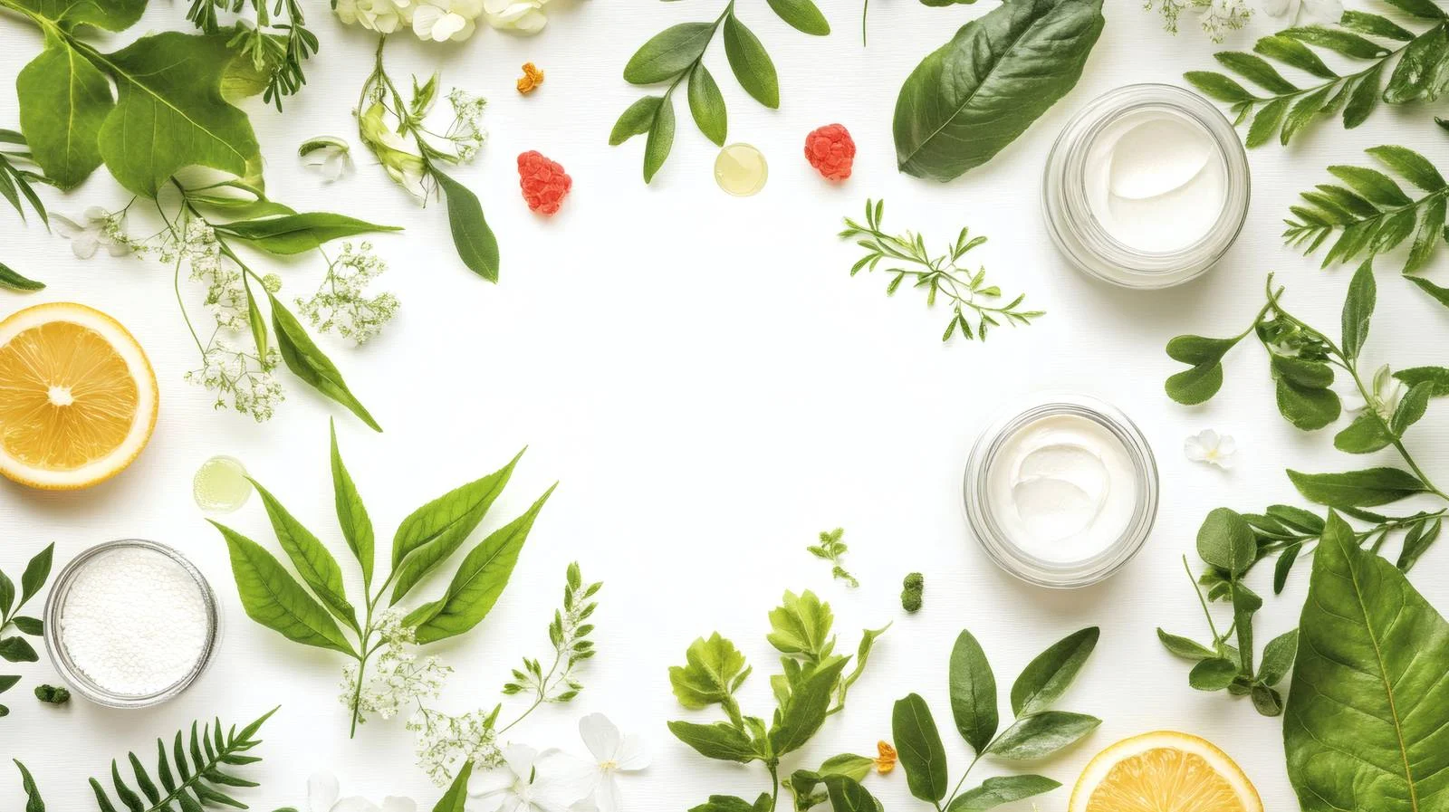 Pure Organic Skin Care on White Background — free download from Dotvec