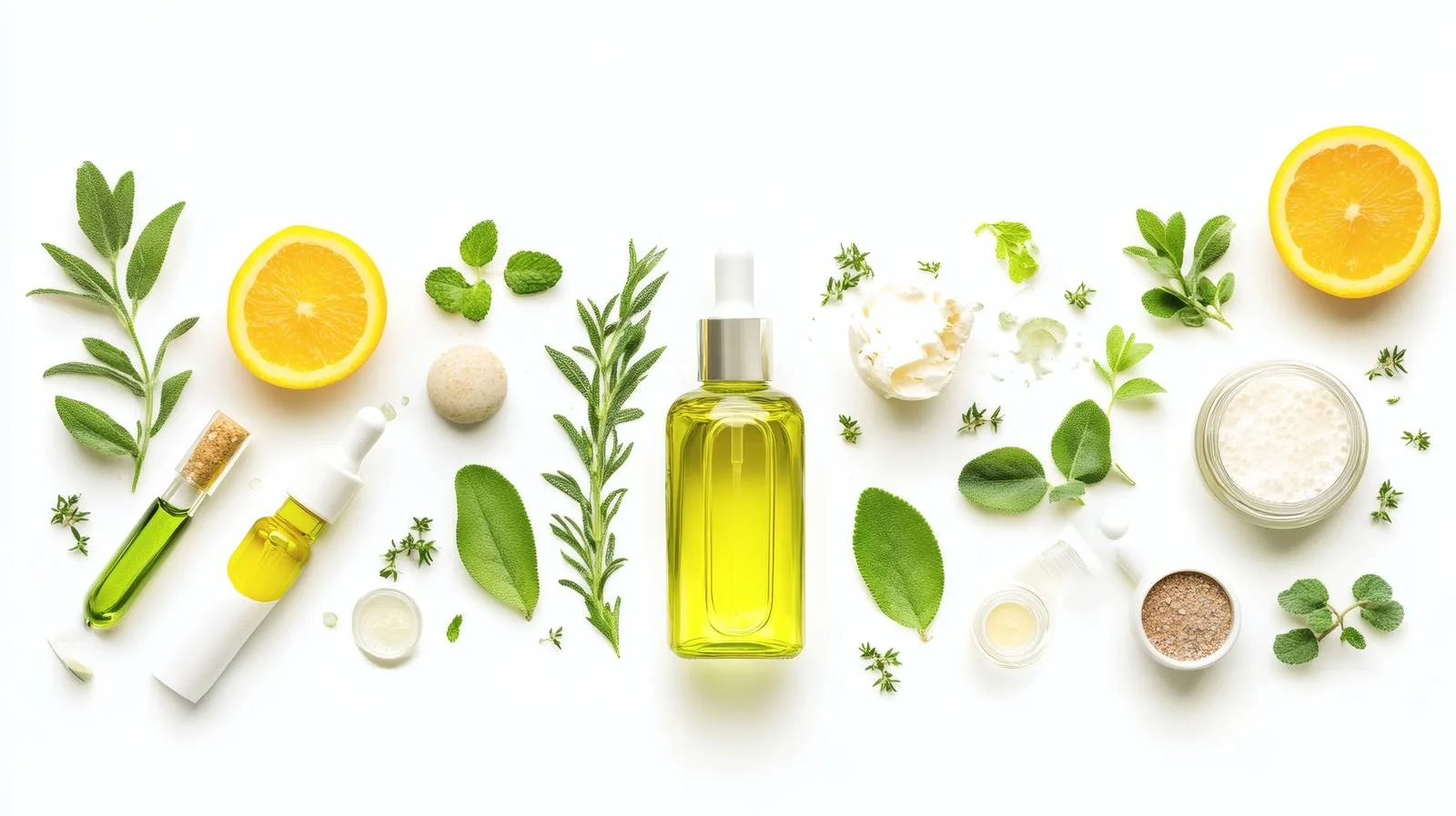 Organic Skincare Concept on White Background — free download from Dotvec