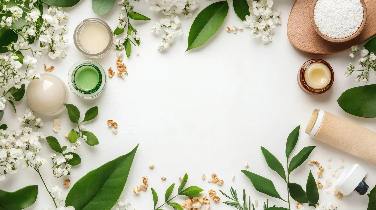 Luxurious Natural Skin Care Products Display — free download from Dotvec