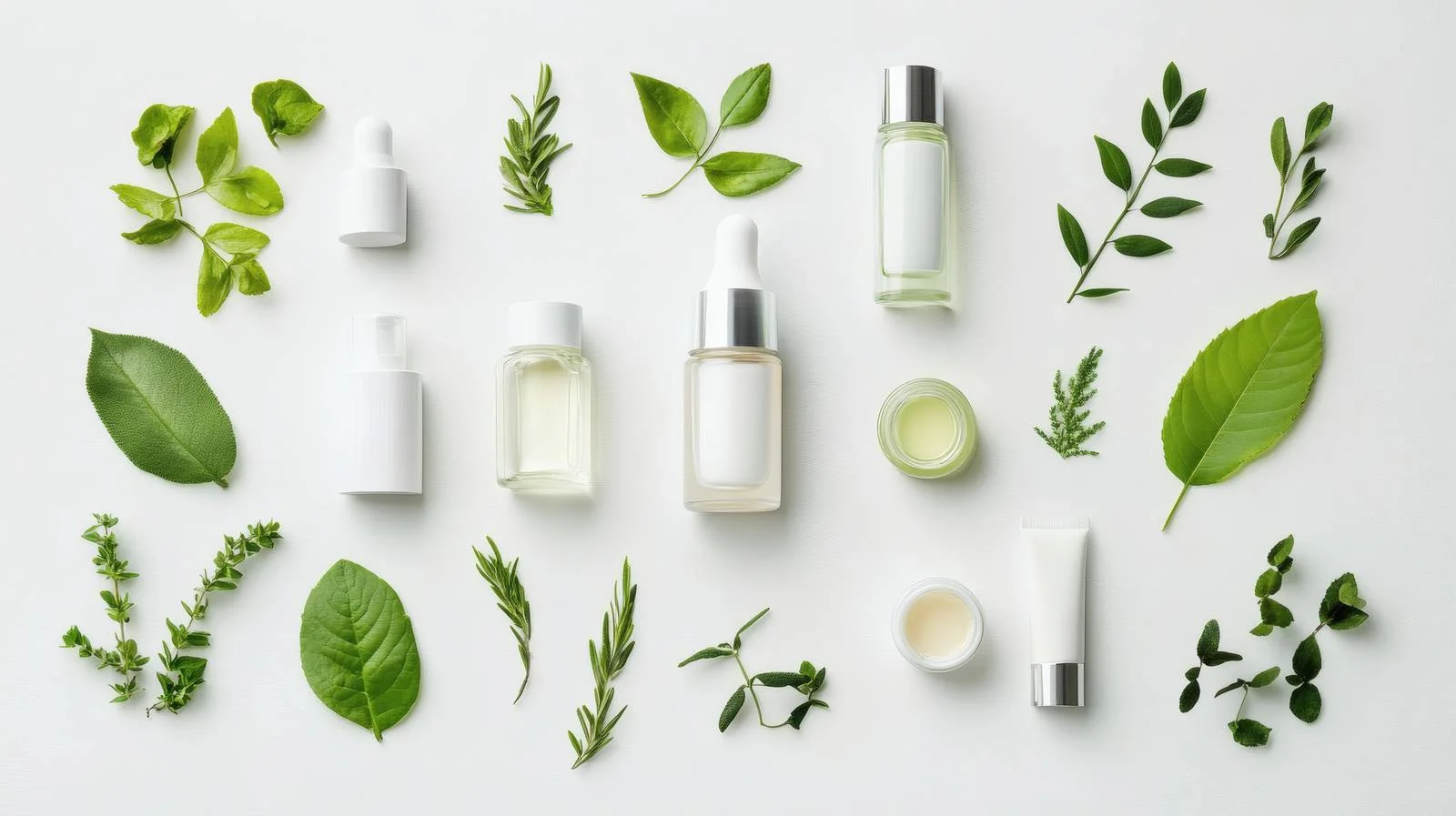Organic Skin Care on White Background — free download from Dotvec