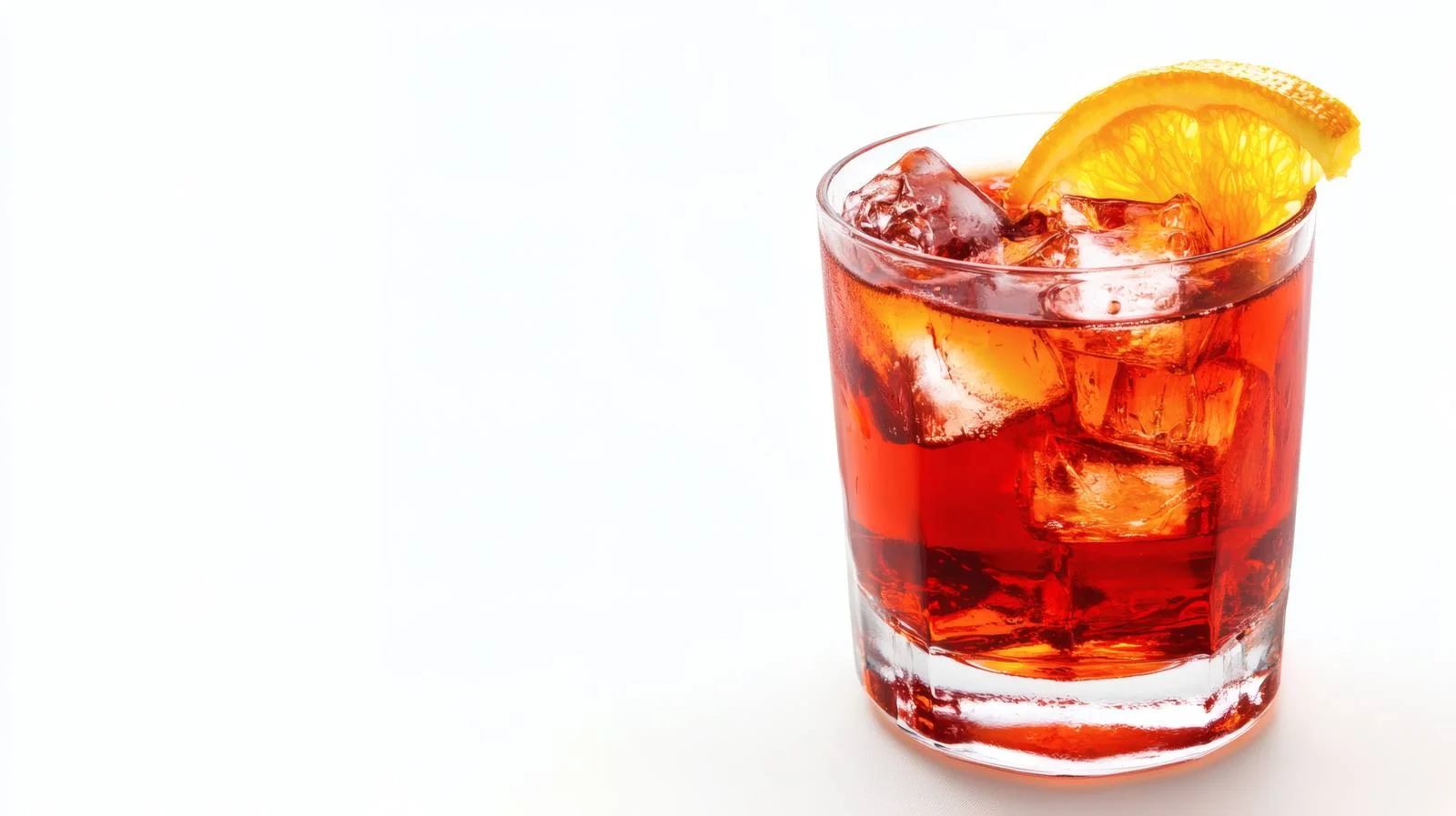 Elegant Negroni Cocktail on White Background — free download from Dotvec