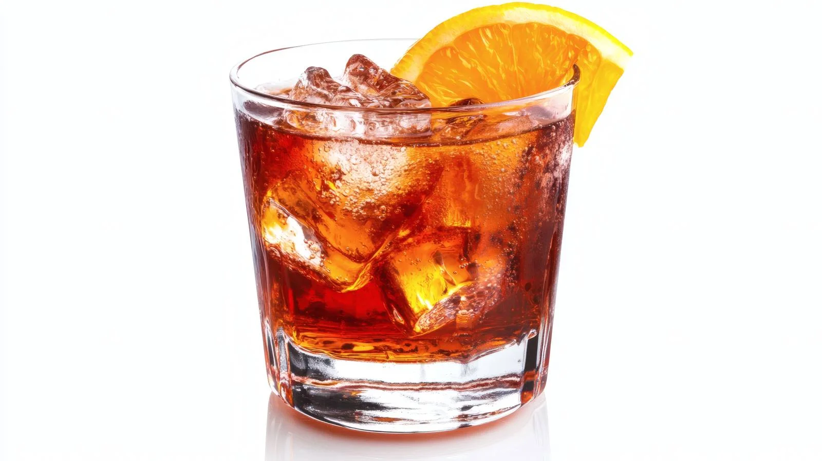 Classic Negroni Cocktail White Background Detail — free download from Dotvec