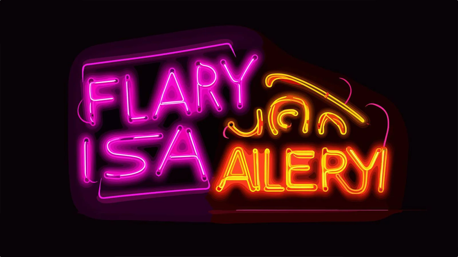 Black Friday Customer Discounts Neon Banner – free friday image from Dotvec