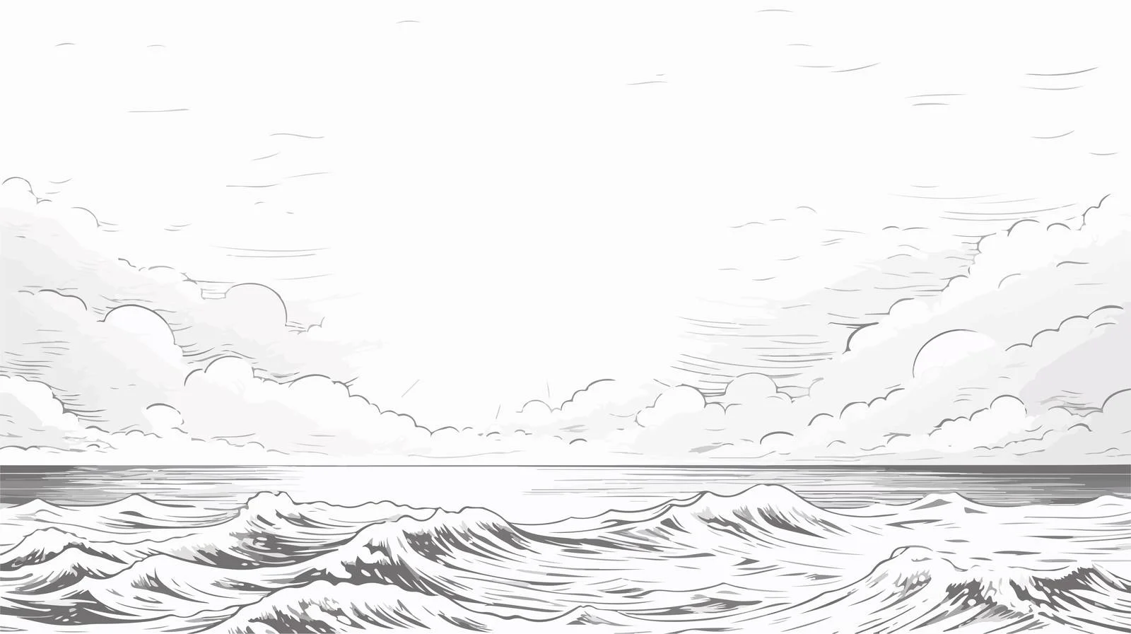 Moonlit Stormy Sea at Night — free download from Dotvec